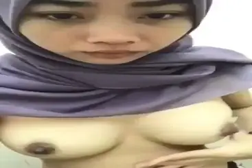 Jilbab Ungu Remas Tete Lumer WOT HD
